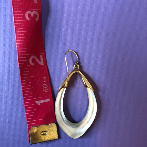 Alexis Bittar black and clear lucite drop earrings. - Picture 4 of 4